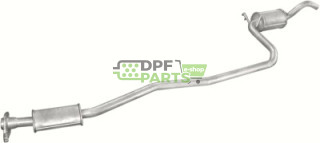 Střední tlumič výfuku FORD COURIER 1.3 - 08.59