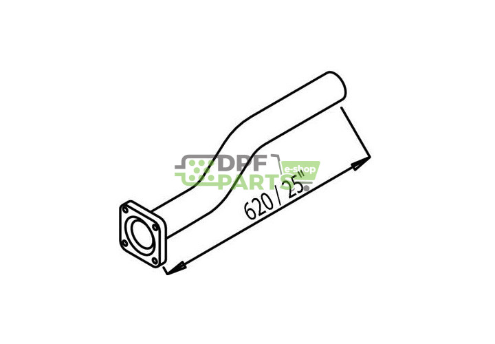 Rura kolektorowa z plecionką DINEX 28209 Nr OE: 99481953 , 98419097 , 98419003 