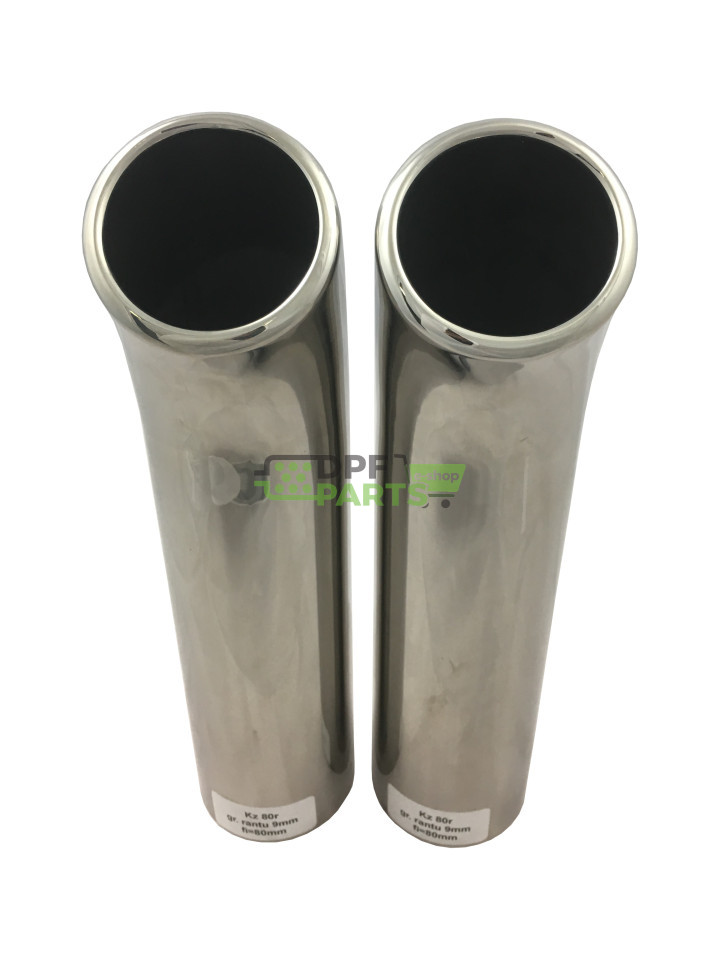 Końcówka układu wydechowego uniwersalna FI-80 rant-9mm