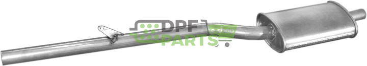 Střední tlumič výfuku Dacia/Renault R12/15 1.3 70-76, Polmo 02.01 A, OE 11.08.059.567 77.00.556.985 77.00.565.826 77.00.610.286