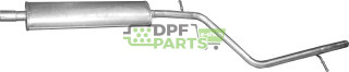 Střední tlumič výfuku Dacia Logan, Polmo 02.14 A, OE 6001549414