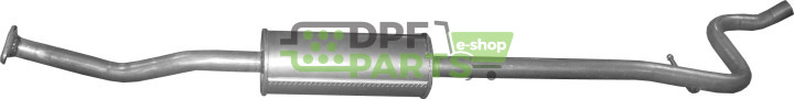 Střední tlumič výfuku Citroen C2 1.6i 16V / Peugeot 1007 1.6i 16V, Polmo 04.321 A, OE 1717CR 1717V9