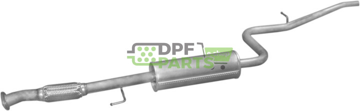 Střední tlumič výfuku Fiat Doblo 1.6 -16V 00-05, Polmo 07.302 A, OE 46 843 506