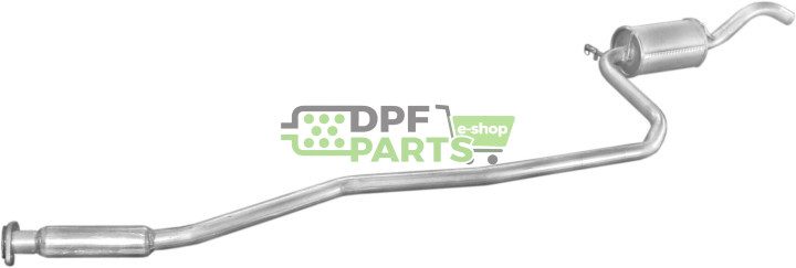 Střední tlumič výfuku Ford Fiesta 89-90 1.0/1.1, Polmo 08.155 A, OE 6188113