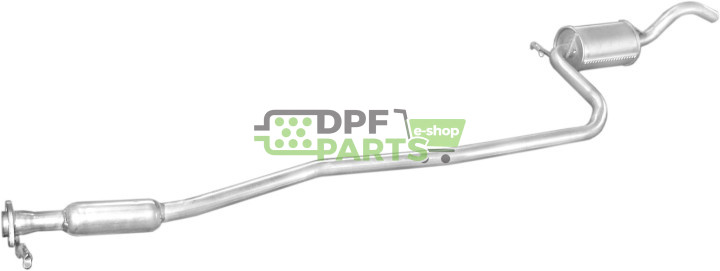 Střední tlumič výfuku Ford Fiesta 90-92 1.0, Polmo 08.157 A, OE 5026787 6203799