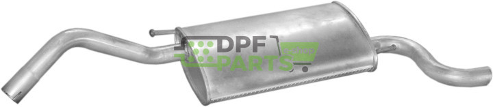 Koncový tlumič výfuku Ford Fiesta 95-98 1.3I Courier kat, Polmo 08.179 A, OE 1015798 1054641 1071970 1094579