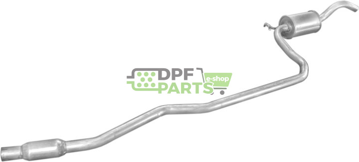 Střední tlumič výfuku Ford Fiesta 1.8Classic Diesel 89-97, Polmo 08.210 A, OE 5026797 6189450 7228671
