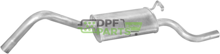Koncový tlumič výfuku Ford Fiesta Courier 91-95 1.8D kat, Polmo 08.215 A, OE 5028005 6558671 6612993 7228682