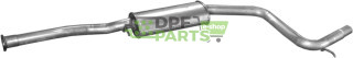 Střední tlumič výfuku Ford Mondeo 2.0 16V 01/93-07/96 HB SDN kat, Polmo 08.232 A, OE 1011089 5031118 6905707 7010340 7051406 711
