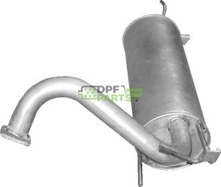 Koncový tlumič výfuku Mitsubishi Pajero Pinin 1.8 GDi 16V 05/99-, Polmo 14.10 A, OE MR431257