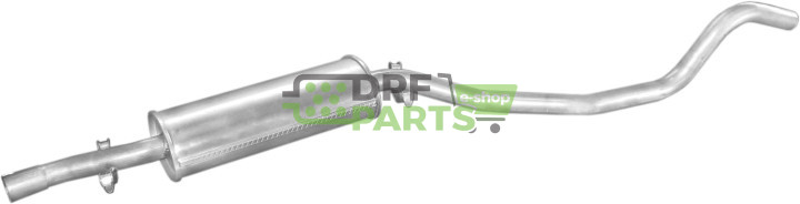 Střední tlumič Opel Ascona 86-88 1.6 kat, Polmo 17.06 A, OE 852239 90220670