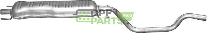 Střední tlumič Opel Meriva A 1.8i-16V MPV 05/03-05/10, Polmo 17.08 A, OE 5852195 93335163