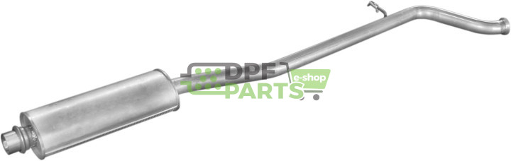 Střední tlumič výfuku Peugeot 406 2.0HDi Turbo Diesel  98-99, Polmo 19.205 A, OE 1717.C7