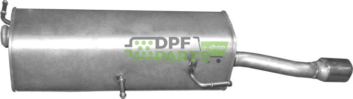 Koncový tlumič výfuku Peugeot 307 CC 1.6i 16V, Polmo 19.206 A, OE 1726QX 9805297180