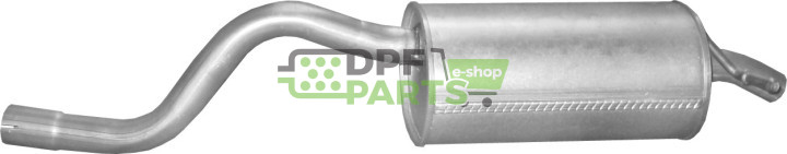 Koncový tlumič výfuku Renault Twingo 1.5 DCi, Polmo 21.306 A, OE 8200386236