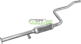 Střední tlumič výfuku Suzuki Swift 1.6i-16V 90-91, Polmo 25.35 A, OE 14260-71C00 14260-71C01