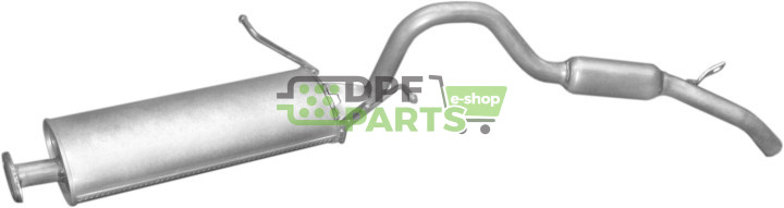 Koncový tlumič výfuku Suzuki Vitara 1.6i 4x4 95-97 2/3d, Polmo 25.44 A, OE 14300-58B10 14300-58B11