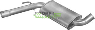 Střední tlumič výfuku VW Passat 1.6TD/1.9TD kat 88-96, Polmo 30.43 A, OE 357253409A