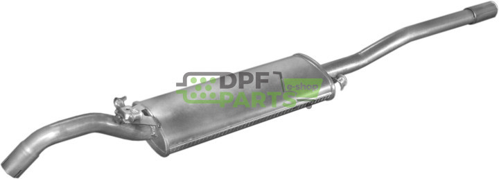 Koncový tlumič výfuku VW Jetta 1.3/1.6 89-92, Polmo 30.45 A, OE 165253609AE 165253609BK