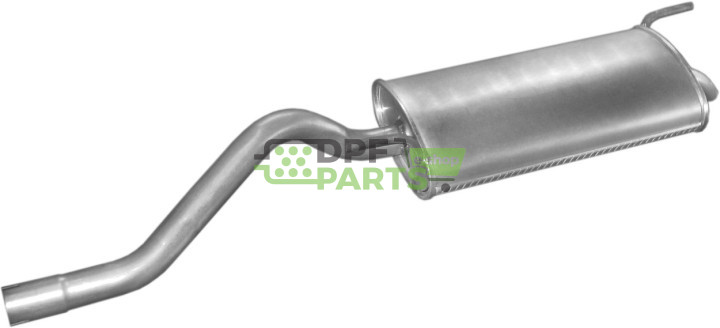 Koncový tlumič výfuku VW Caddy/ Seat Inca 1.4-1.9D 95-, Polmo 30.49 A, OE 6K9.253.609E 6K9253609