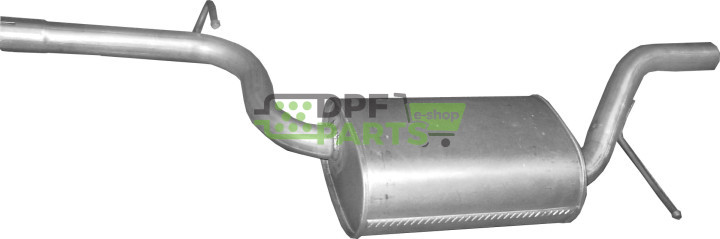 Střední tlumič výfuku VW Passat 1.8/2.0 FSi, Polmo 30.58 A, OE 3C0253409AP 3C0253409M