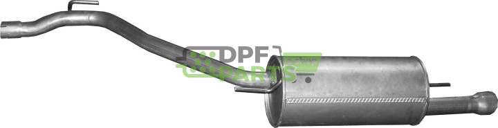 Koncový tlumič výfuku VW Transporter IV 2.0/2.5, Polmo 30.438 A, OE 044253609AJ JZW253609BC