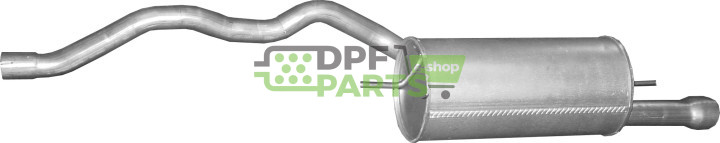 Koncový tlumič výfuku VW Transporter IV 2.5 Synchro, Polmo 30.439 A, OE 023253609R JZW253609AT