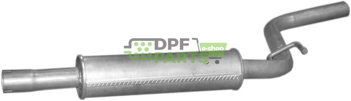 Střední tlumič výfuku VW Caddy III 1.6i  04-, Polmo 30.610 A, OE 2K0253209A