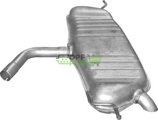Koncový tlumič výfuku VW Golf V 1.4i/1.4 FSi Golf V Plus, Polmo 30.614 A, OE 1K6253609D 1K6253609E