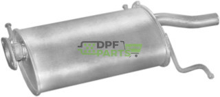 Koncový tlumič výfuku Kia Pride 1.3 98- kombi, Polmo 47.17 A, OE KK14G40100