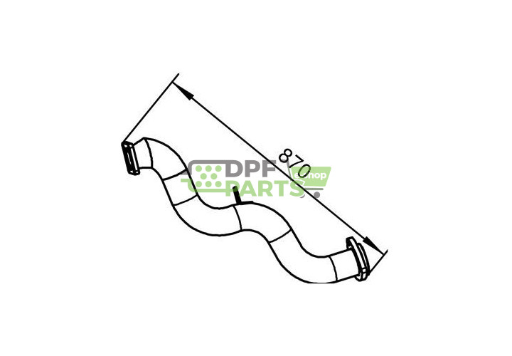 Rura kolektorowa Dinex 47291 , Nr OE: 81.15204.5893 , 81.15204.5843