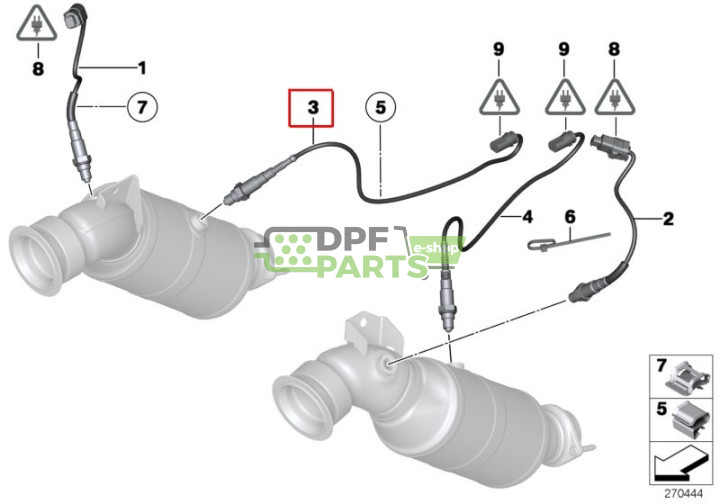 Sonda Lambda BMW Serii 7, 7539 136-02 ,0258010181
