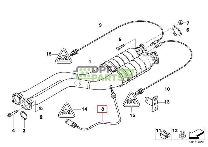  Czujnik temperatury spalin oryginał BMW  7 836 452 - 01 , 11787836452, 1787834704