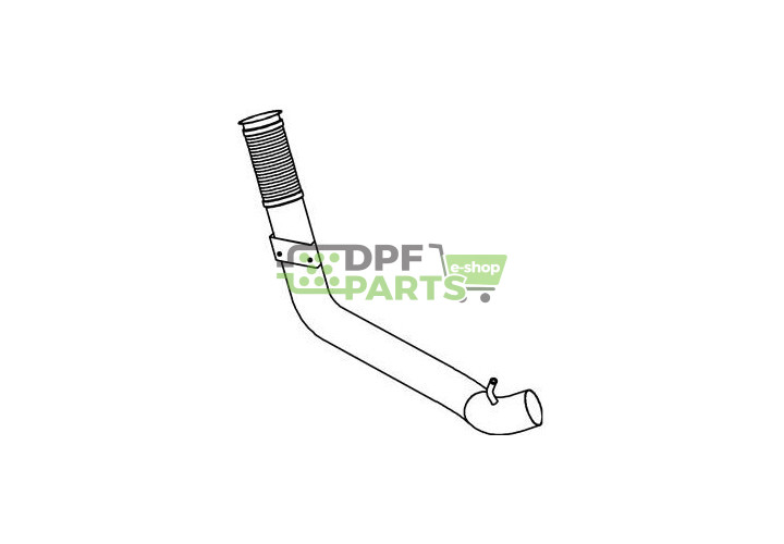 Rura do tłumika z plecionką , Dinex 29244  , Nr OE: 41210818
