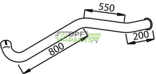 Rura wylotowa , Dinex 52685 , Nr OE: 658.492.1004 , 658.492.0004