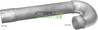 spojovací trubka Scania G93 P93 R93 T93, Polmo 71.01 A, OE 384319
