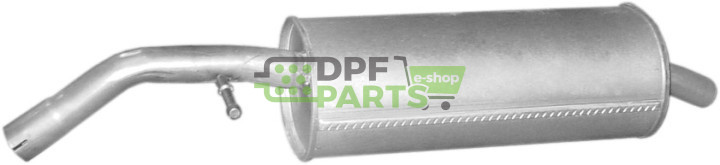 Koncový tlumič výfuku Citroen C3 I/Pluriel 1.6i -16V 02-  Peugeot 1007 1.6i -16V 04-, Polmo 04.325 A, OE 1730.45 1730.C5