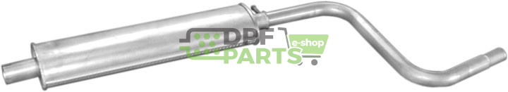 Střední tlumič Fiat Siena 1.4 96-, Polmo 07.402 A, OE 46 446 733 46 477 074 46 535 406