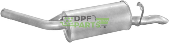 Koncový tlumič výfuku Ford Scorpio 85-89 2.0, Polmo 08.253 A, OE 5024025 6151624 6183980
