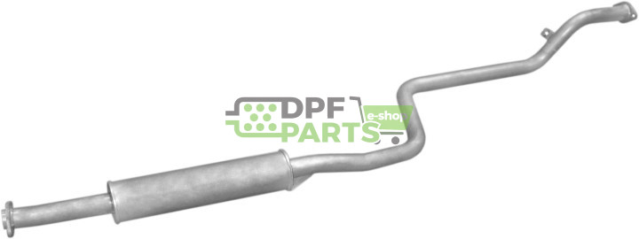 Střední tlumič výfuku Mazda 626 1.8/2.0i -16V 97-03, Polmo 12.202 A, OE FP28-40-300A FP28-40-300B FS90-40-300A FS90-40-300B