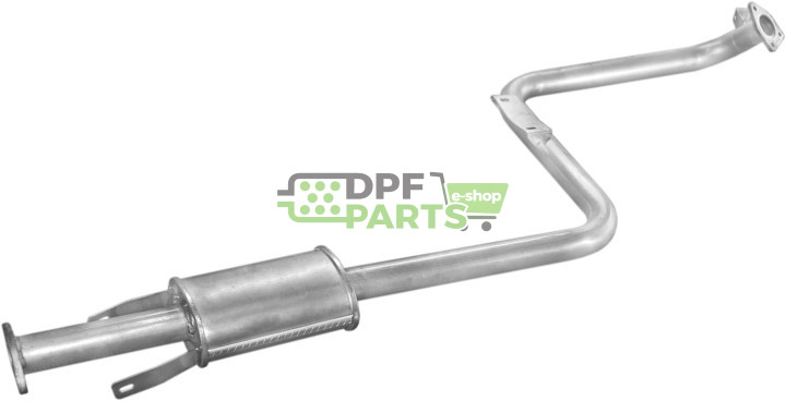 Střední tlumič výfuku Mitsubishi Galant 88-92 1.8/1.8i, Polmo 14.45 A, OE MB548471