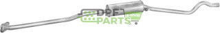 Střední tlumič výfuku Opel Kadett 10/84-91 1.3N/S/SR, Polmo 17.18 A, OE 
