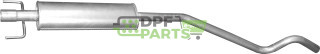 Střední tlumič výfuku Opel Astra H 1.6i 16V, Polmo 17.20 A, OE 13110766 5852300 5852699