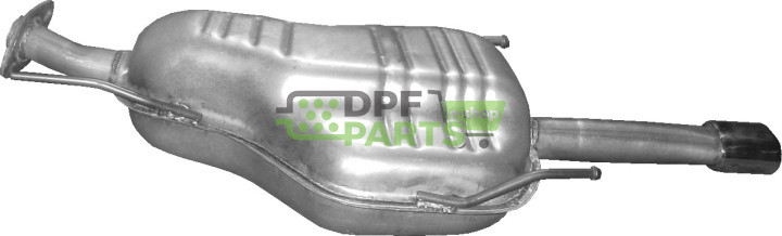 Koncový tlumič výfuku Opel Astra G 1.8i 16V Coupe/Cabrio 03/00-09/03, Polmo 17.26 A, OE 5852089 5852144 9194656 9201509