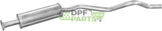 Střední tlumič výfuku Opel Kadett 85-91 1.3i-2.0i kombi kat, Polmo 17.029 A, OE 85094 852094 852272 90231612 90399059