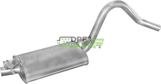 Střední tlumič výfuku Opel Rekord E 2.0S/E  77-86, Polmo 17.33 A, OE 852346 852348 852351 90027399 90027400 90027409