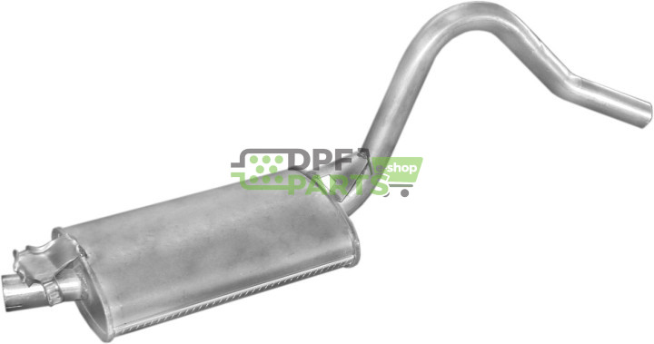 Střední tlumič výfuku Opel Rekord E 2.0S/E  77-86, Polmo 17.33 A, OE 852346 852348 852351 90027399 90027400 90027409