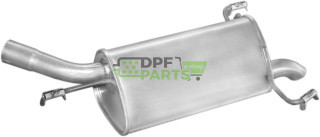 Koncový tlumič výfuku Opel Corsa C 1.7Di  1.7DTi Turbo Disel  00-, Polmo 17.532 A, OE 5852122 5852124 9129836