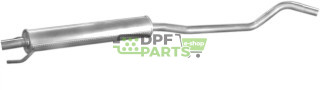 Střední tlumič výfuku Opel Corsa C 1.0i  01-06, Polmo 17.533 A, OE 58 52 296 5852128 91 29 948