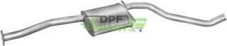 Střední tlumič výfuku Opel Omega 2.6  3.0 kombi levý  88-94, Polmo 17.535 A, OE 0852683